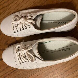 Ecco Soft 7 Sneaker - White Leather - Women's 41 (10 - 10.5) - Barely worn!